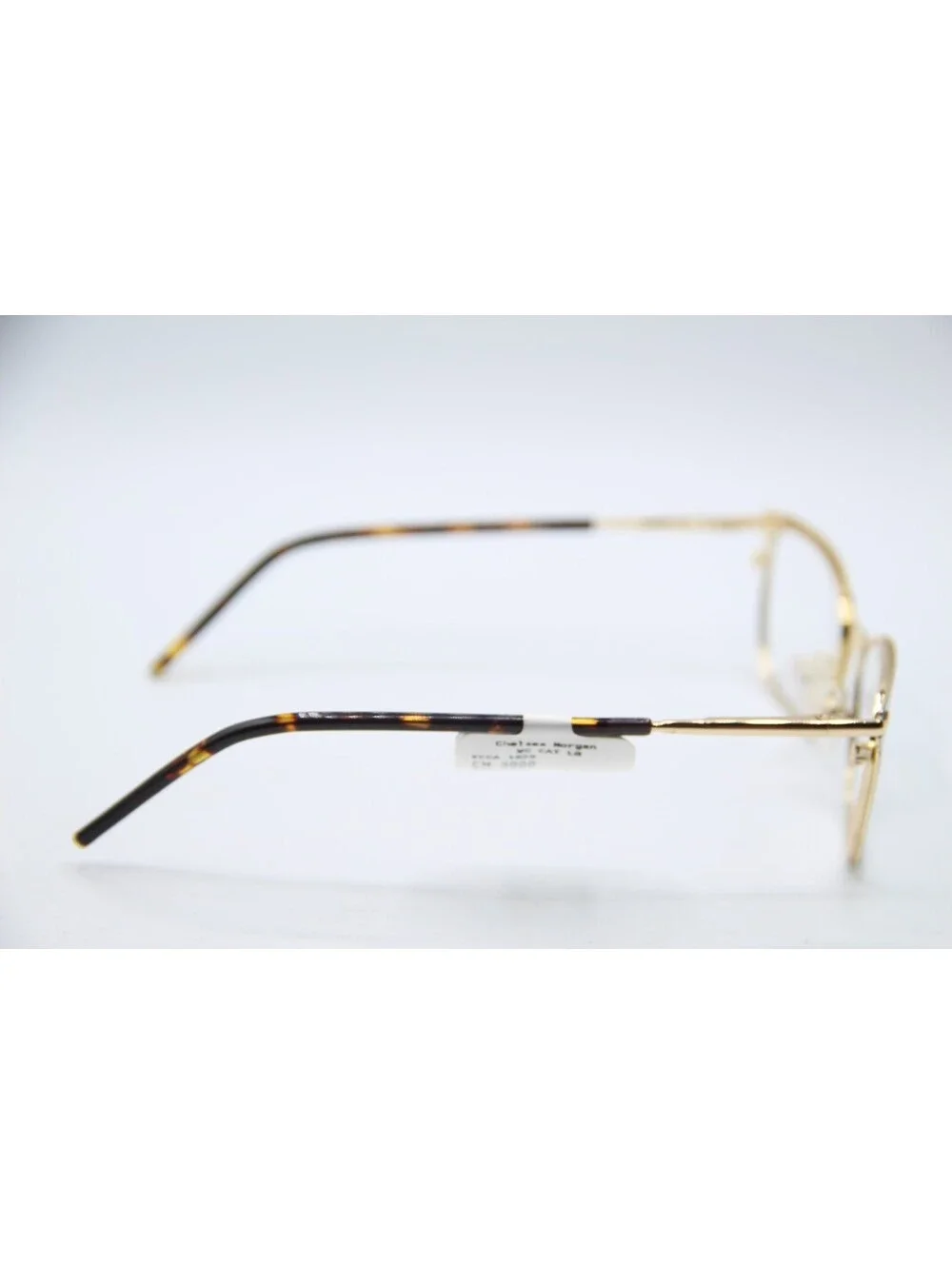 Chelsea Morgan Cm 8000 Bk Black Gold Authentic Eyeglasses 53-17-140